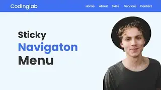 How to Create Sticky Navigation Bar in HTML CSS and JavaScript