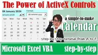 Fully dynamic Excel calendar control | A date picker #excel #tips