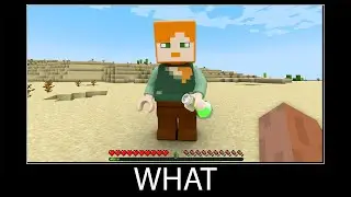 Minecraft wait what meme part 325 realistic minecraft Lego Alex