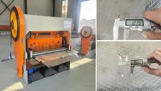 High-Speed TG10 Expanded Metal Mesh Machine Make Copper Mesh | DAPU Machinery