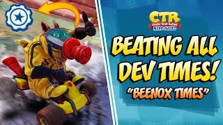 BEATING ALL THE DEVELOPER TIMES! | Crash Team Racing Nitro Fueled (CTRNF)