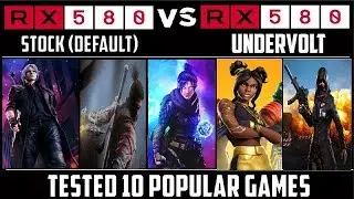 RX 580 UNDERVOLT VS RX 580 STOCK TESTED 10 GAMES