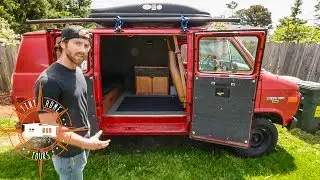 Amazing Simplistic Van Build For $1,500 ~ Van Life On A Budget