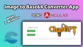 Creating an Image to Base64 Converter App using #Angular with #ChatGPT #OpenAI #LanguageModel