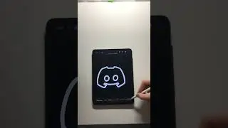 How to Draw Discord Logo With Neon Effect!