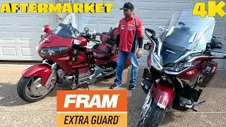 Using Fram Synthetic Oil Filter on my Honda Goldwings | Oil Filter Removal Tools