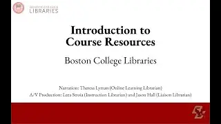 Introduction to Course Resources