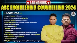 ⭐ Launching  Engineering Counselling 💫2024 MHT-CET Best Counselling for Engineering Admission by ASC