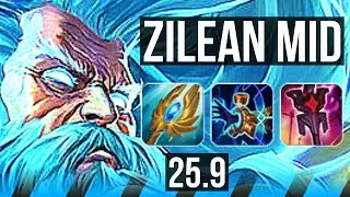 ZILEAN vs MEL (MID) | 3/4/17 | EUW Master | 25.9