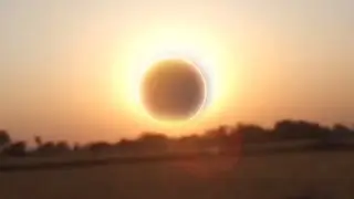 Live Anular Solar Eclipse , The ring of Fire