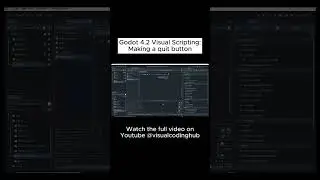 Godot 4.2 Visual Scripting - make a quit button #godot #orchestrator #tutorial #gamedev