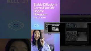 Stable Diffusion ControlNet QR Codes Holograms? #stablediffusion  #artificialintelligence