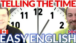 How to Tell the Time in English on Analog & Digital Clocks 🕐 Easy Beginner Comprehensible Input