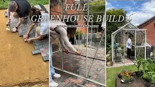 Laying a Block Paving Foundation and Greenhouse Build