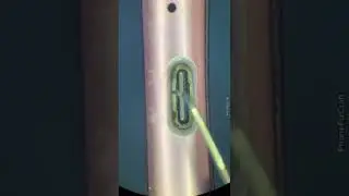 #satisfying Galaxy S9 charging port cleaning under the #microscope 🔬#asmr #phonefixcraft