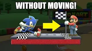 Who Can Race To The Finish WITHOUT MOVING? (Smash Bros Ultimate)