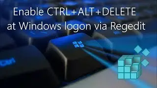 Enable CTRL+ALT+DELETE at Windows logon via Regedit