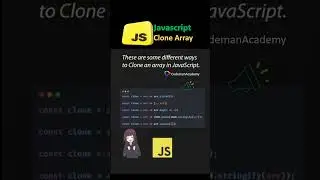 How to clone an array in JavaScript in 20 sec 🚀