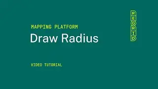 Regrid Mapping Platform - Draw Radius