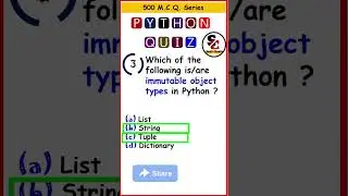 MCQ #3 | Python MCQs | CBSE Class 12 Computer Science #shorts