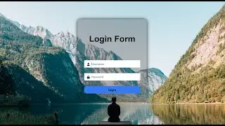 How To Create Transparent Login Form Using HTML and CSS