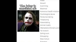 crimes of the joker