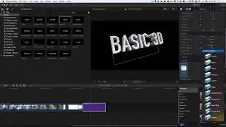 Final Cut Pro X 10.3 - 3d Титры