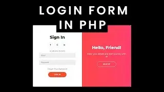 login form in PHP and MySQL | With Password Encryption