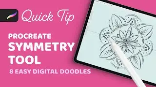 How to Use the Symmetry Tool in Procreate to Draw Easy Digital Doodles