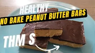 Sugar Free, Gluten Free Peanut Butter Bars (THM S)