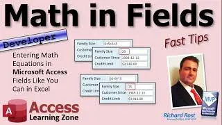 Entering Math Equations in Microsoft Access Fields Like You Can in Excel