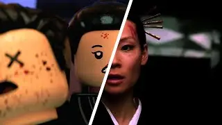 Kill Bill Vol 1 ... in LEGO | Comparison [Blender Animation]