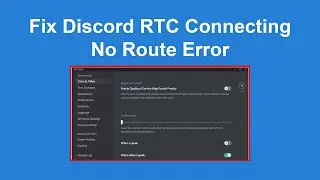 How To Fix Discord RTC Connecting No Route Error