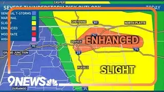 Severe weather outlook: Tornado Watch issued for Denver metro