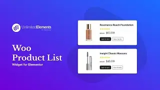 Free WooProduct List Widget for Elementor