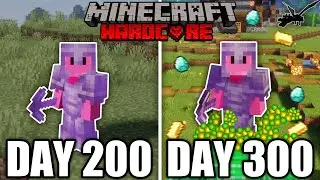 I Survived 300 Days in HARDCORE Minecraft... And Here's What Happened