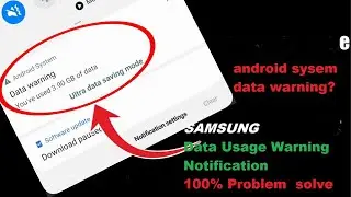 Samsung data usage warning problem How do I fix data usage warning on Samsung? 2gb data warning a10s