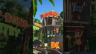 DONKEY KONG Mine Cart Madness Ride! COMING SOON! #shorts