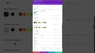 Dot Navigation Design Tab Settings For Divi Testimonial Slider