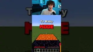 #Minecraft But It’s Set To BABY MODE