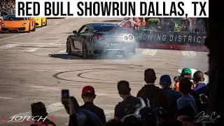 SHREDDING TIRES in a 1800HP GTR in Downtown Dallas for Red Bull ShowRun