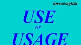 🔵 Use or Usage - The Difference - ESL British English Pronunciation