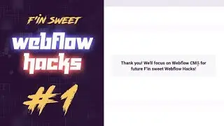 #1 - Custom success message in a Webflow Form default Success state