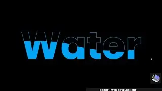 Pure CSS3 Water Wave text animation effects using the CSS Clip path