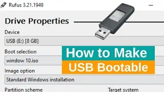 How to Make USB Bootable | Make Pendrive Bootable Rufus | Window 10, 8, 7 | techEavor