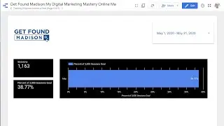 How to track progress toward a Goal in Google Data Studio