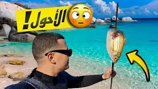 تجربة صيد الأسماك بالرمح اليدوي فقط | من أصعب ما جربت في حياتي !