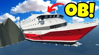 Our Cruise Ship Sinks After Striking an Island in Stormworks Multiplayer!