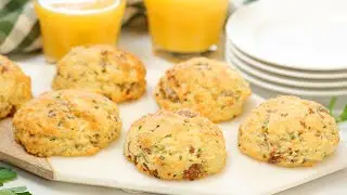 Breakfast Biscuits with Sausage & Cheddar | Low-Carb + Gluten-Free + Easy To Make