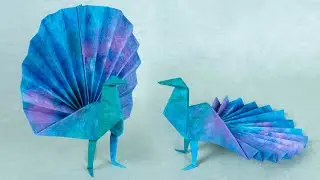 Origami Peacock Tutorial, How to Fold a Beautiful Peacock (Adolfo Cerceda)